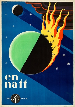 En natt - Swedish Movie Poster (thumbnail)