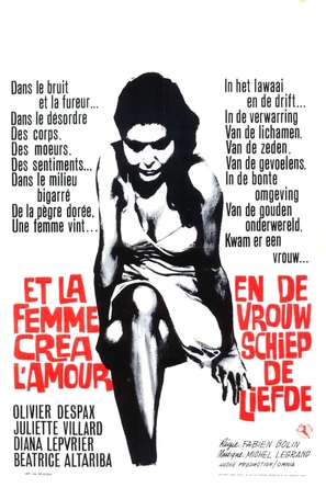 Et la femme cr&eacute;a l&#039;amour - Belgian Movie Poster (thumbnail)