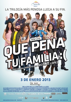 Qu&eacute; pena tu familia - Chilean Movie Poster (thumbnail)