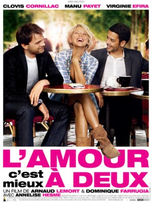 L&#039;amour, c&#039;est mieux &agrave; deux - French Movie Poster (thumbnail)