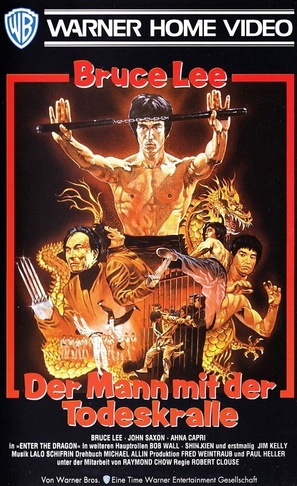 Enter The Dragon - German VHS movie cover (thumbnail)