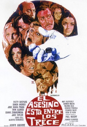 El asesino est&aacute; entre los trece - Spanish Movie Poster (thumbnail)