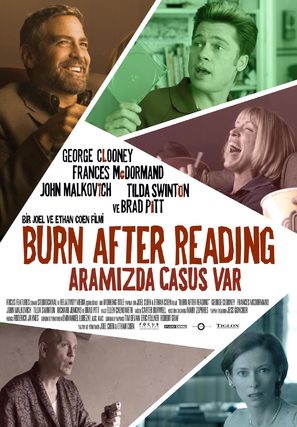 Burn After Reading - Turkish Movie Poster (thumbnail)