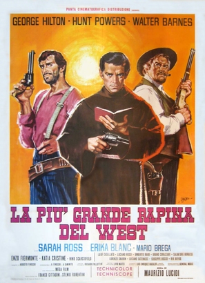 Pi&ugrave; grande rapina del west, La - Italian Movie Poster (thumbnail)