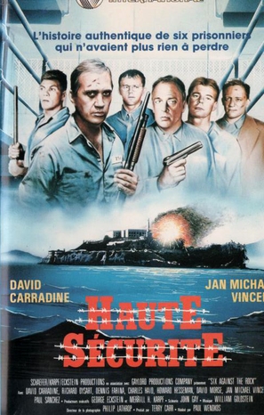 Six Against the Rock - French VHS movie cover (thumbnail)