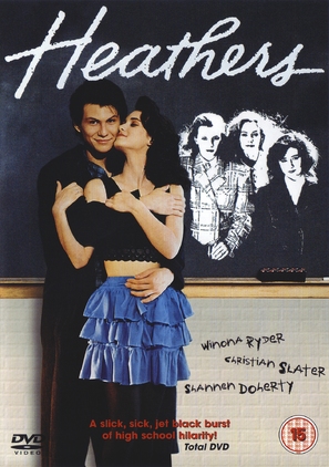 Heathers - British DVD movie cover (thumbnail)