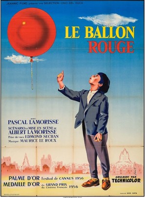 Le ballon rouge - French Movie Poster (thumbnail)
