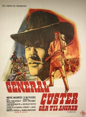 The Legend of Custer - Danish Movie Poster (thumbnail)