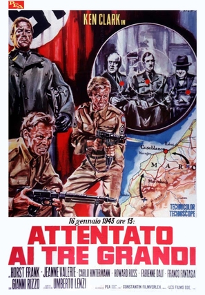 Attentato ai tre grandi - Italian Movie Poster (thumbnail)