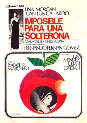Imposible para una solterona - Spanish Movie Poster (thumbnail)