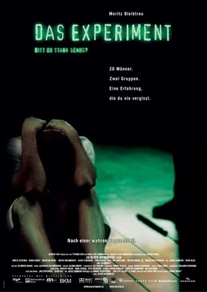 Das Experiment - German Movie Poster (thumbnail)