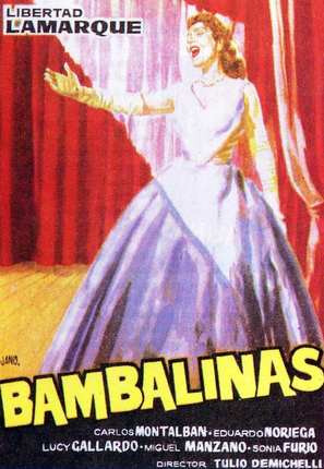 Bambalinas - Spanish Movie Poster (thumbnail)