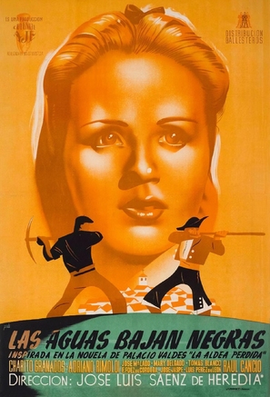Las aguas bajan negras - Spanish Movie Poster (thumbnail)