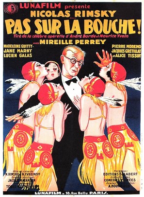 Pas sur la bouche - French Movie Poster (thumbnail)