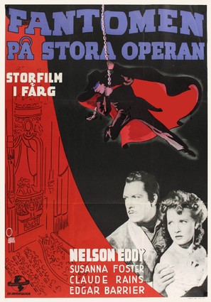 Phantom of the Opera - Swedish Movie Poster (thumbnail)