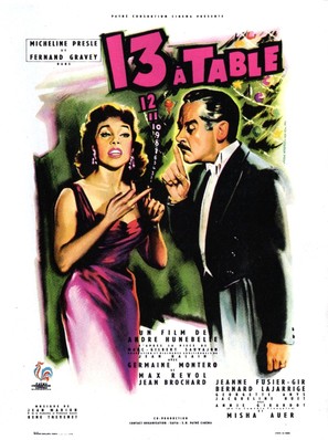 Treize &agrave; table - French Movie Poster (thumbnail)