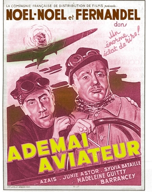 Ad&eacute;ma&iuml; aviateur - French Movie Poster (thumbnail)