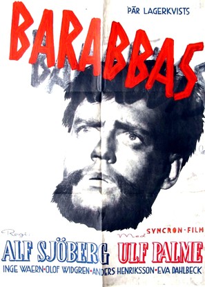 Barabbas - Swedish Movie Poster (thumbnail)