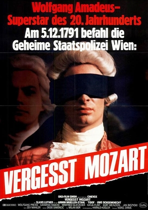 Verge&szlig;t Mozart - German Movie Poster (thumbnail)