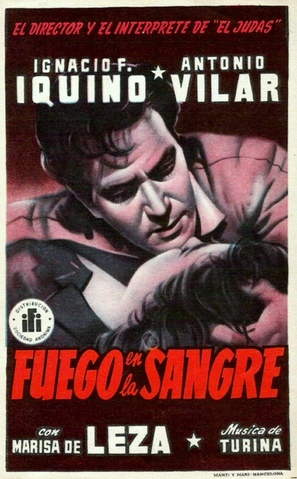 Fuego en la sangre - Spanish Movie Poster (thumbnail)