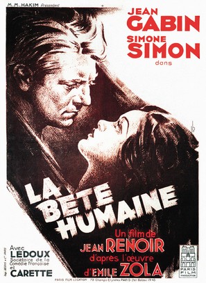 La b&ecirc;te humaine - French Movie Poster (thumbnail)