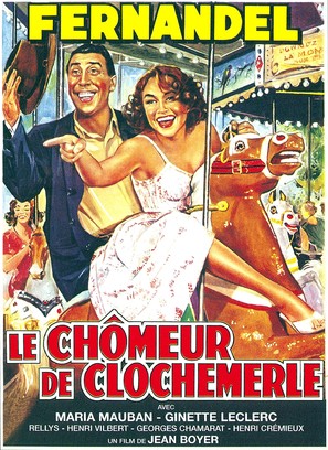 Le ch&ocirc;meur de Clochemerle - French Movie Poster (thumbnail)