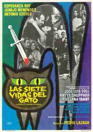 Las siete vidas del gato - Spanish Movie Poster (thumbnail)