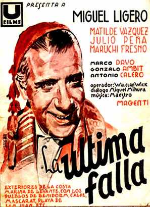 &Uacute;ltima falla, La - Spanish Movie Poster (thumbnail)