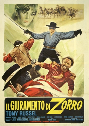 El Zorro cabalga otra vez - Italian Movie Poster (thumbnail)