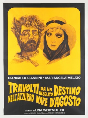 Travolti da un insolito destino nell&#039;azzurro mare d&#039;agosto - Italian Movie Poster (thumbnail)