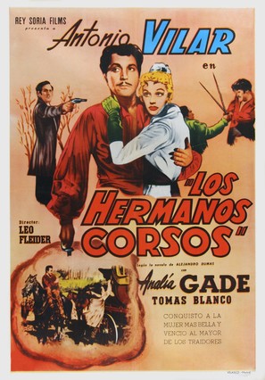 Los hermanos corsos - Spanish Movie Poster (thumbnail)