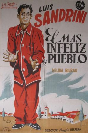 El m&aacute;s infeliz del pueblo - Spanish Movie Poster (thumbnail)