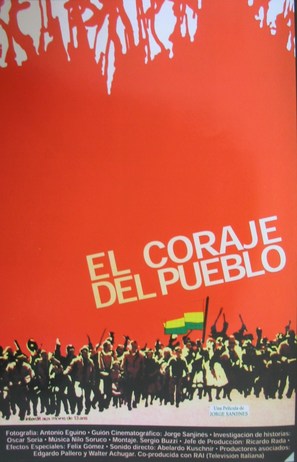 Coraje del pueblo, El - Cuban Movie Poster (thumbnail)