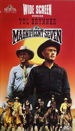 The Magnificent Seven - Dutch VHS movie cover (thumbnail)