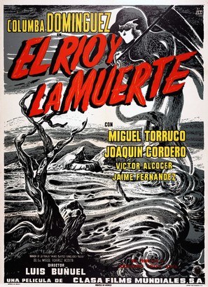 El r&iacute;o y la muerte - Mexican Movie Poster (thumbnail)