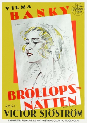 A Lady to Love - Swedish Movie Poster (thumbnail)