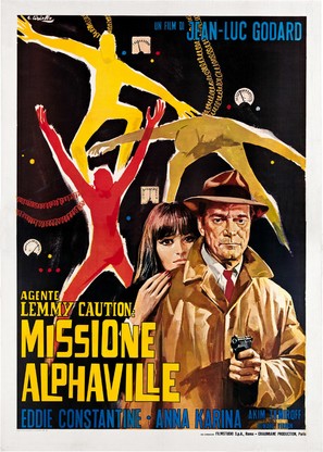 Alphaville, une &eacute;trange aventure de Lemmy Caution - Italian Movie Poster (thumbnail)