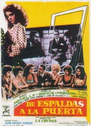 De espaldas a la puerta - Spanish Movie Poster (thumbnail)