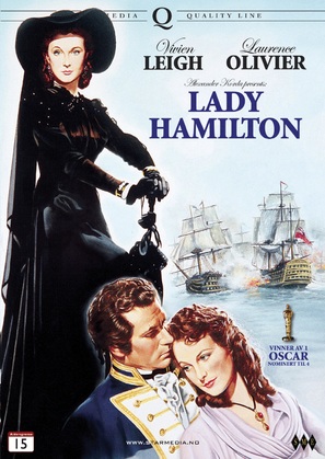 That Hamilton Woman - Norwegian DVD movie cover (thumbnail)
