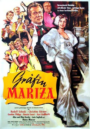 Gr&auml;fin Mariza - German Movie Poster (thumbnail)