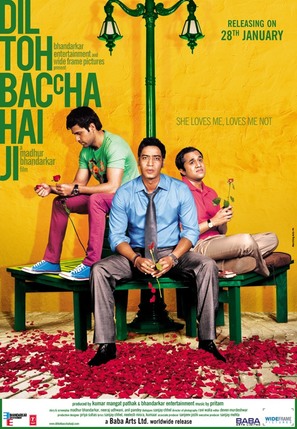 Dil Toh Bachcha Hai Ji - Indian Movie Poster (thumbnail)