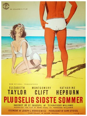 Suddenly, Last Summer - Danish Movie Poster (thumbnail)