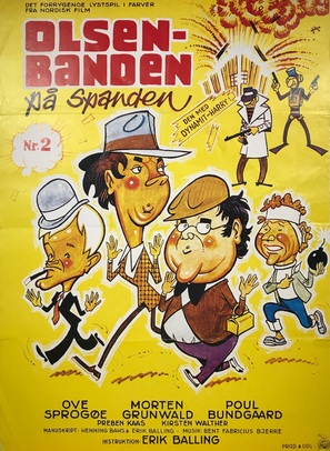 Olsen-banden p&aring; spanden - Danish Movie Poster (thumbnail)