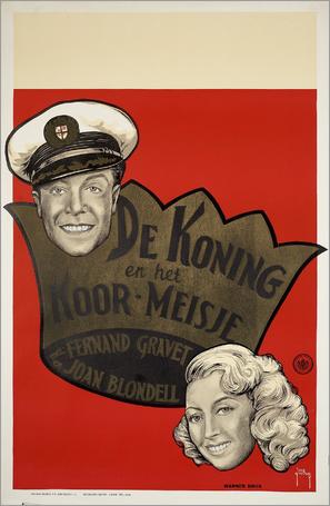 The King and the Chorus Girl - Dutch Movie Poster (thumbnail)