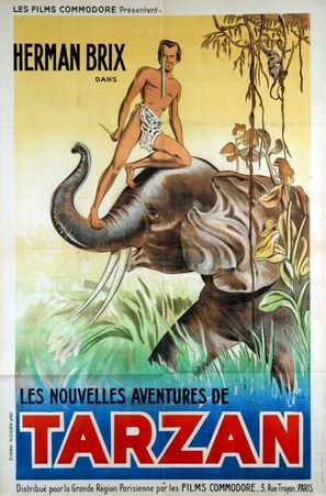 The New Adventures of Tarzan - French Movie Poster (thumbnail)