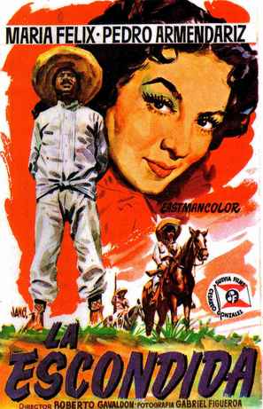 La escondida - Mexican Movie Poster (thumbnail)