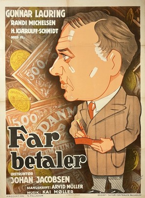 Far betaler - Danish Movie Poster (thumbnail)