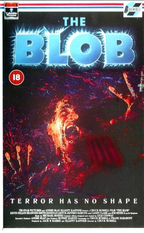 The Blob - British VHS movie cover (thumbnail)