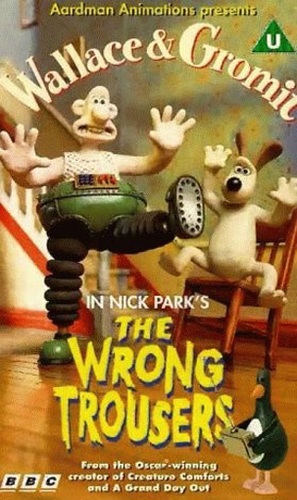 The Wrong Trousers - British VHS movie cover (thumbnail)