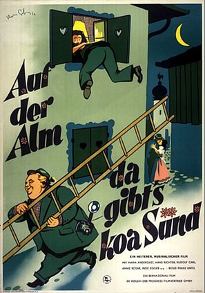 Auf der Alm, da gibt&#039;s ka S&uuml;nd&#039; - German Movie Poster (thumbnail)